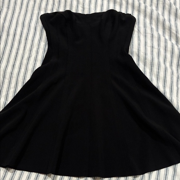 Norma Kamali Black Grace Strapless Mini Dress Size Small - Picture 9 of 13